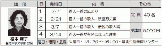 「百人一首」を百倍楽しむ！